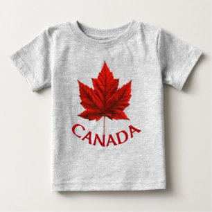Bebé Camiseta para niños de Canadá con hojas de arce ro