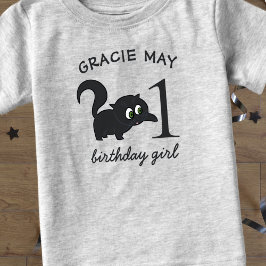 Bebé Camiseta para niños de cumpleaños de niña gatito l