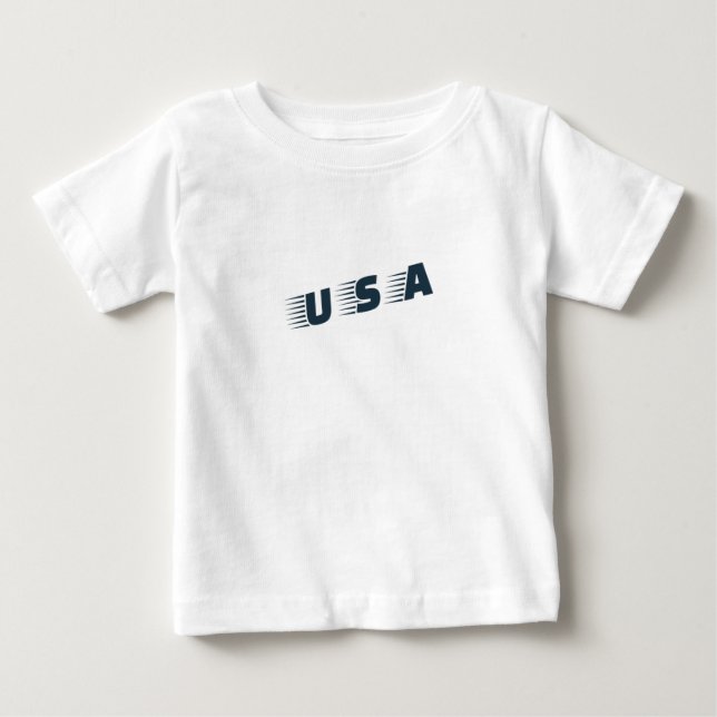 Bebé Camiseta para niños de EE.UU. - estilo patriótico  (Anverso)