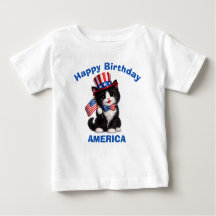 Camiseta para niños de gatito en blanco y negro (1