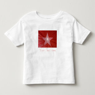 Bebé Camiseta para niños de la Estrella Roja 'Your Text