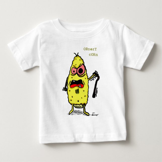 Bebé Camiseta para niños de maíz Ornery (Anverso)