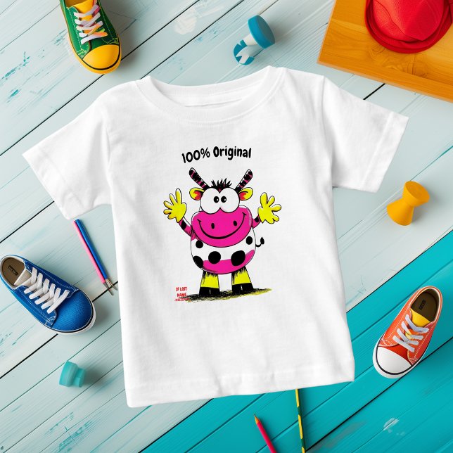 Bebé Camiseta para niños de vaca graciosos de personali (Subido por el creador)