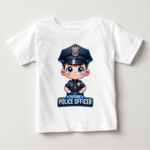 Bebé Camiseta para niños futuros agentes de policía - D