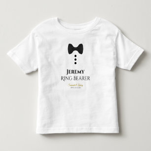 Bebé Camiseta para niños pequeños Boda de corbata negra