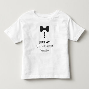 Bebé Camiseta para niños pequeños Boda de corbata negra