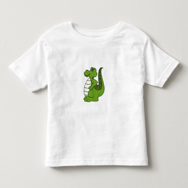 Bebé Camiseta para niños pequeños de caimán (Anverso)