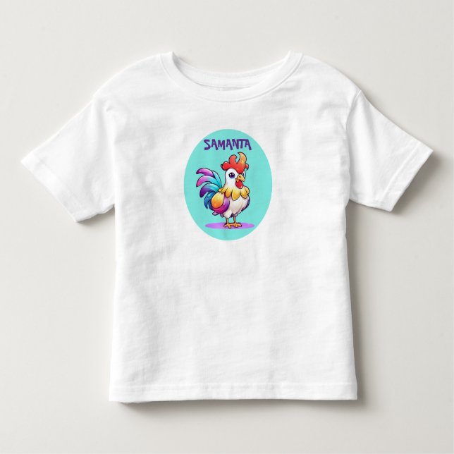 Bebé Camiseta para niños pequeños de gallo mágico (Anverso)