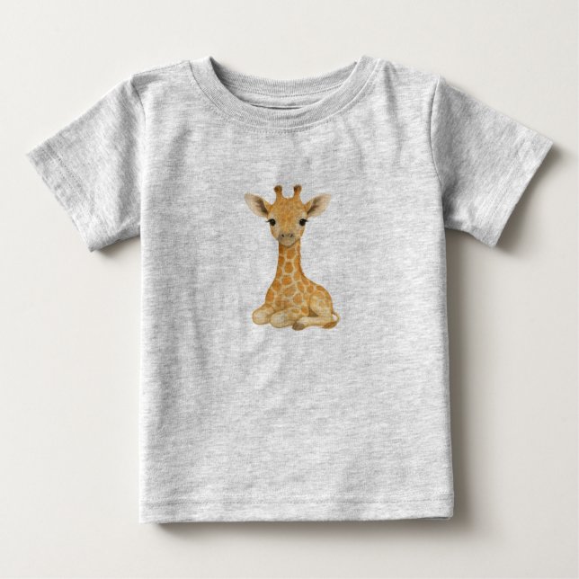 Bebé Camiseta para niños pequeños de jirafa (Anverso)