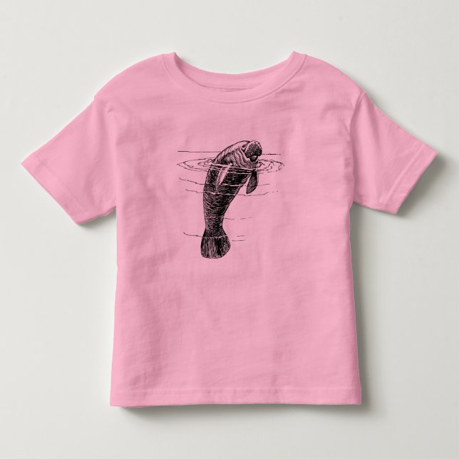 Bebé Camiseta para niños pequeños de manatí (Anverso)