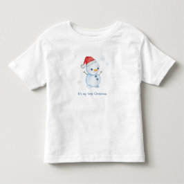 Bebé Camiseta para niños pequeños de muñeco de nieve ad