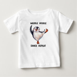 Bebé Camiseta para niños pequeños de Pingüino Bailarín