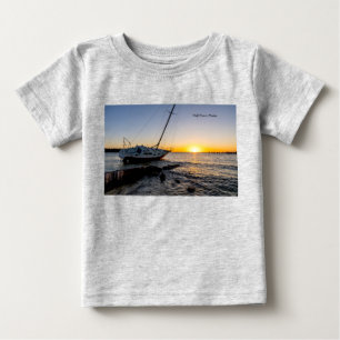 Bebé Camiseta para niños pequeños de puesta de sol en e