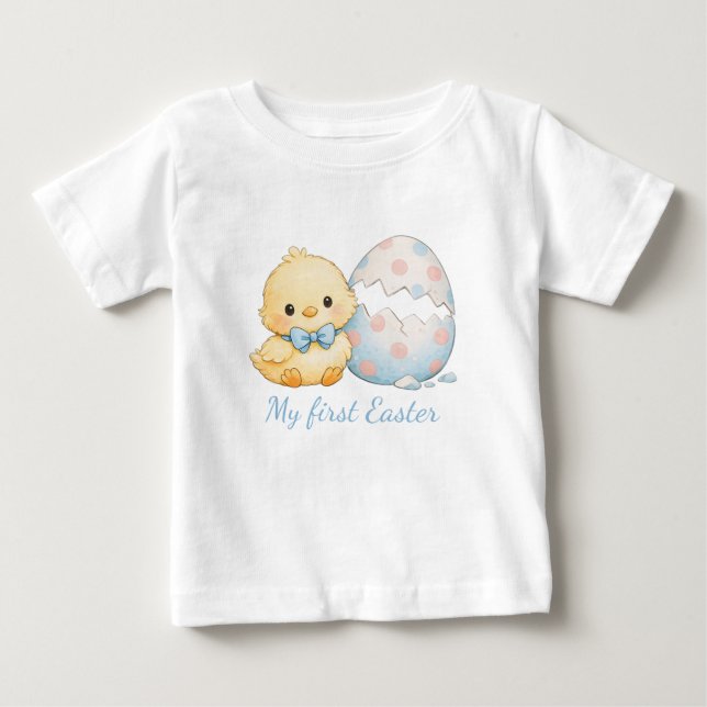 Bebé Camiseta para niños pequeños Mi primer pollito de  (Anverso)