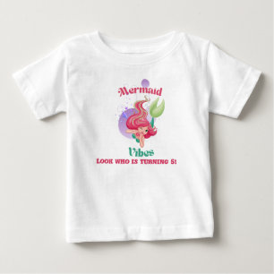 Bebé Camiseta para niños pequeños Vibes de Sirena