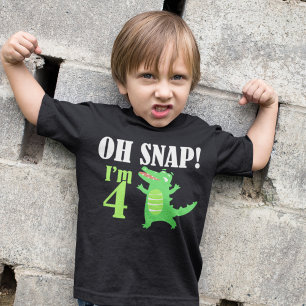 Bebé Camiseta para niños por el 4º cumpleaños de Alliga