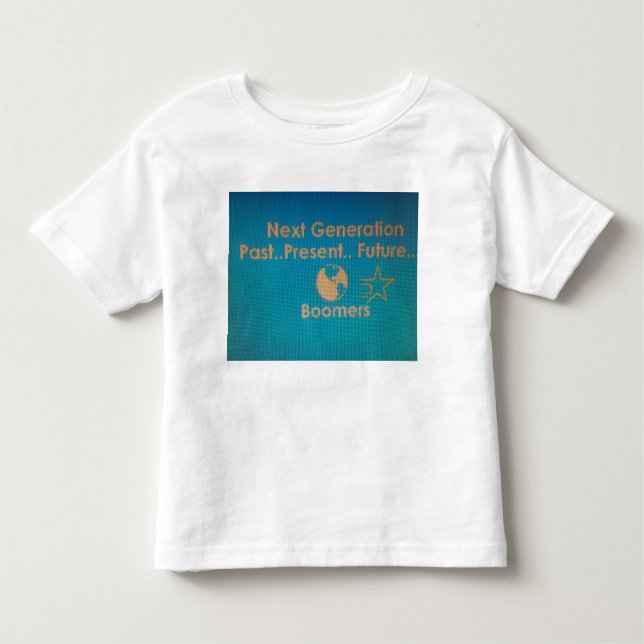 Bebé Camiseta para niños y Chicas Azul Verde azulado de (Anverso)