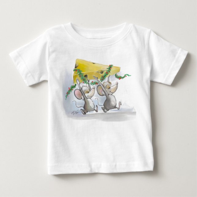 Bebé Camiseta para ratones de cerezo y Mac Infant (Anverso)