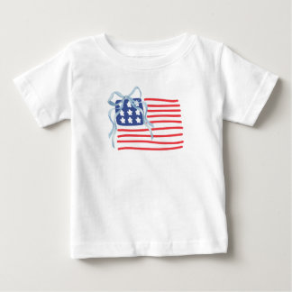 Bebé Camiseta Patriótica para niños con bandera de Esta
