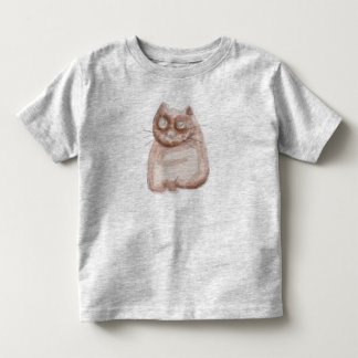Bebé Camiseta pequeña de gato marrón