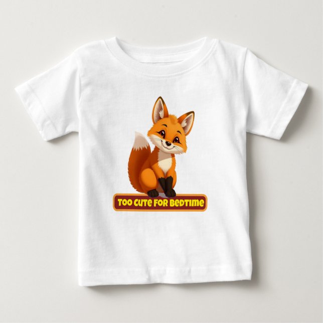 Bebé Camiseta pequeña para niños de Fox - "demasiado li (Anverso)