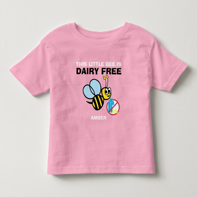 Bebé Camiseta Personalizada Abeja Bumble Libre De Lácte (Anverso)