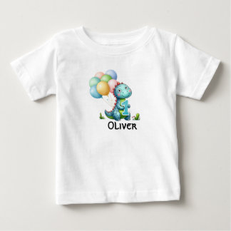 Bebé Camiseta personalizada con nombre de niño cumpleañ