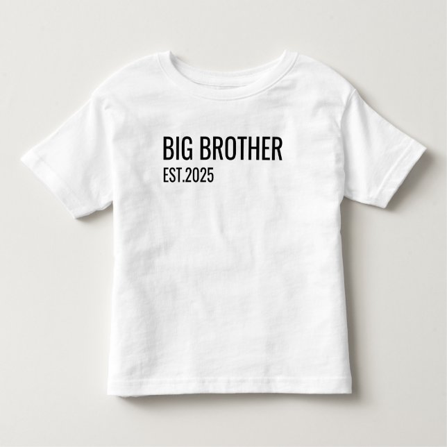 Bebé Camiseta personalizada de Big Brother, anuncio de  (Anverso)