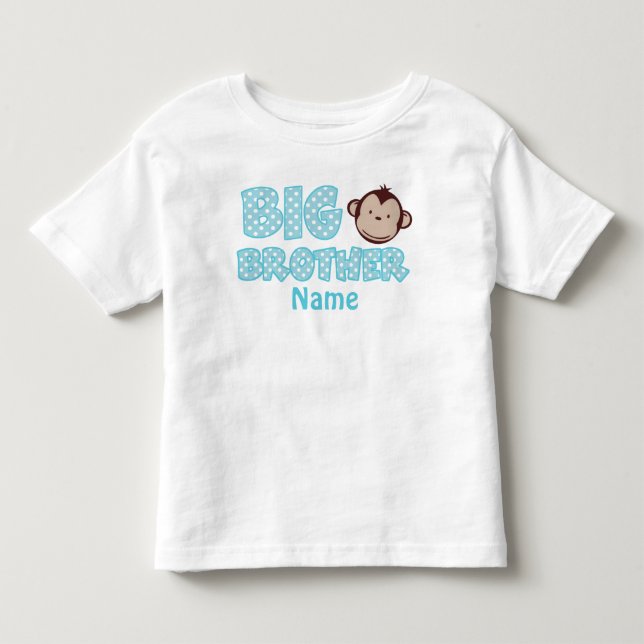 Bebé Camiseta personalizada de Big Brother Monkey (Anverso)