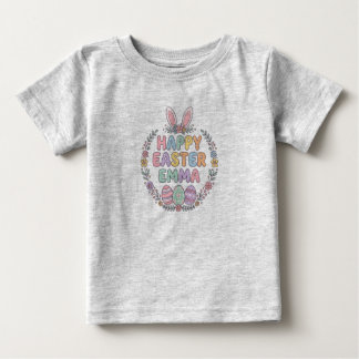 Bebé Camiseta Personalizada de Conejo de Pascua para Ni