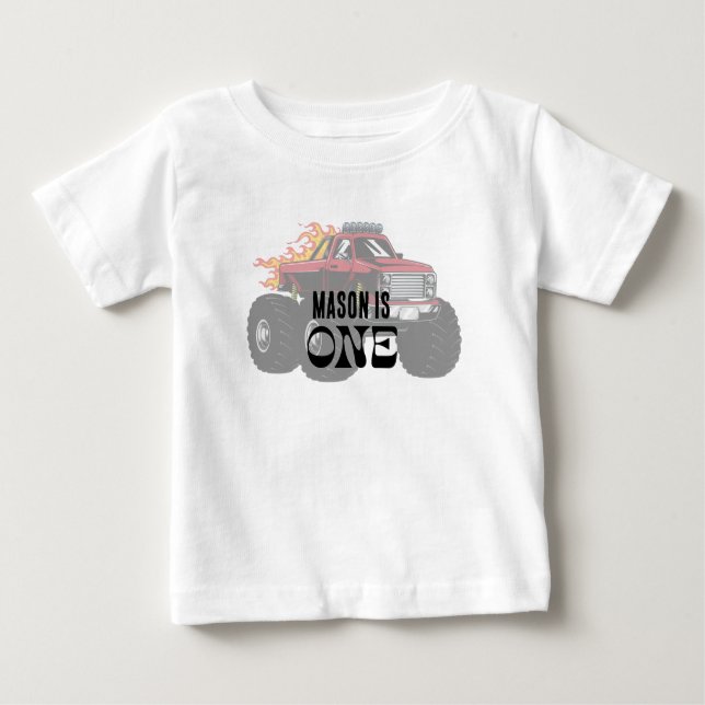 Bebé Camiseta personalizada de cumpleaños para niños de (Anverso)