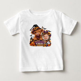 Bebé Camiseta personalizada de Highland Cow para fiesta