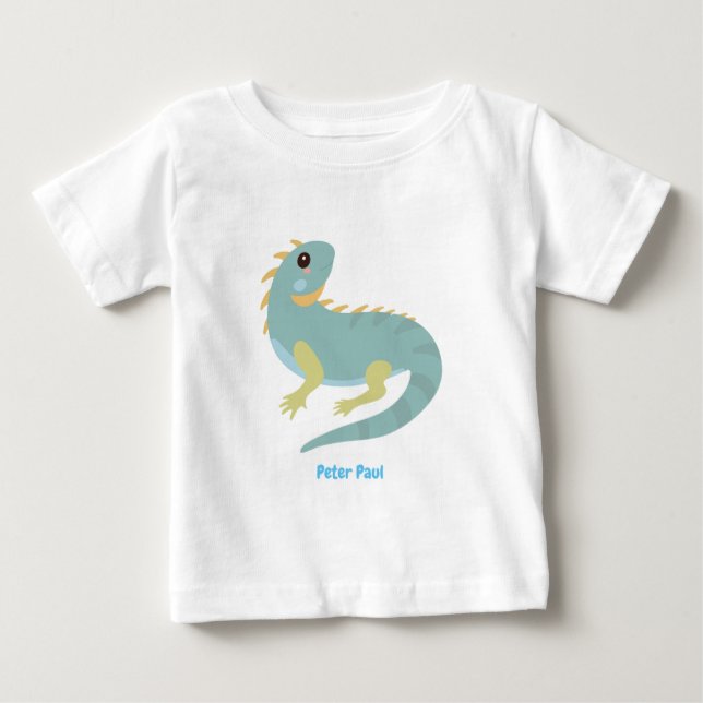 Bebé Camiseta personalizada de Iguana Lizard Baby (Anverso)
