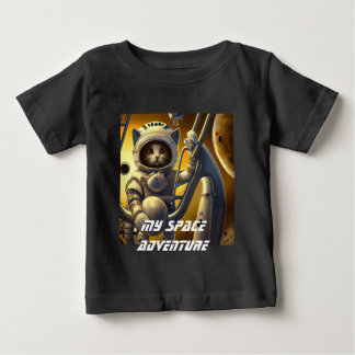 Bebé Camiseta personalizada de Ilustracion astronauta a