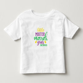 Bebé Camiseta personalizada de Little Mister Mardi Gras