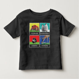 Bebé Camiseta Personalizada de Pingüinos, León, Ciervo,