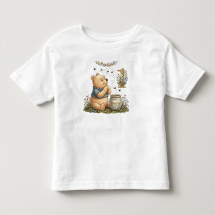 Bebé Camiseta Personalizada de Pooh Acuarela para el Pr