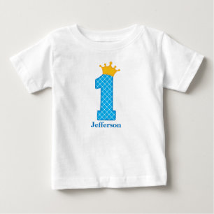 Bebé Camiseta Personalizada de Principe Cumpleaños Prim