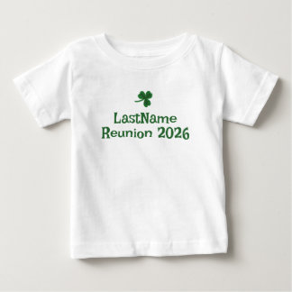 Bebé Camiseta personalizada de trébol de clan irlandés