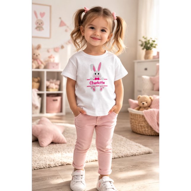 Bebé Camiseta personalizada del conejo de Pascua – Nomb (Subido por el creador)