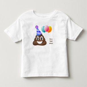 Bebé Camiseta personalizada del niño de la emoji del