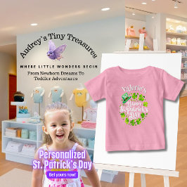 Bebé Camiseta personalizada del primer día de San Patri