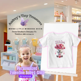 Bebé Camiseta personalizada del primer día de San Valen