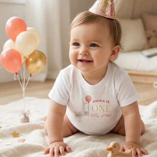 Bebé Camiseta Personalizada para el 1er Cumpleaños de S