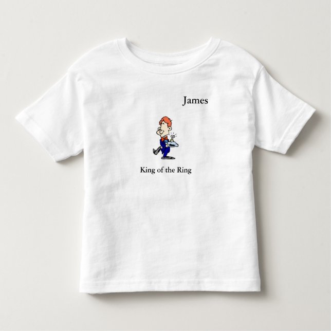 Bebé Camiseta personalizada para el portador de ringros (Anverso)