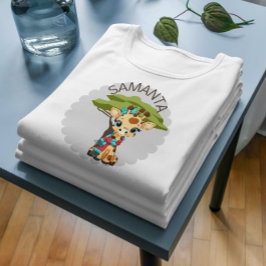 Bebé Camiseta Personalizada para Niños/as de Jirafa