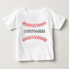 Bebé Camiseta Personalizado de Béisbol