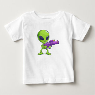 Bebé Camiseta Personalizado de caracteres alienígena - 