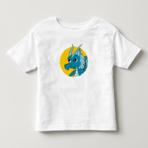 Bebé Camiseta personalizado de dragón azul