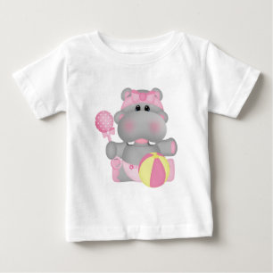Bebé Camiseta personalizado de Hippo para bebés